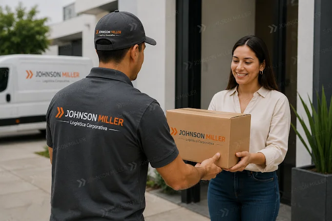 Entrega express de documentación y correspondencia empresarial realizada por Johnson Miller Logística